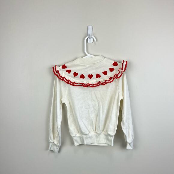 Vintage Little Topsys Ruffle Heart Sweatshirt 6 - Picture 7 of 7